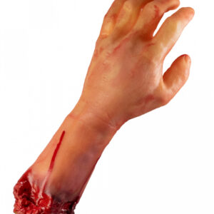 Linker blutiger Arm mit Knochenstumpf 31cm für Halloween