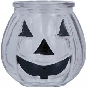Halloween Glas Kerzenhalter Kürbis  Kürbis Tischdeko