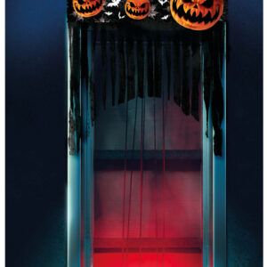 Unheimlicher Halloween Kürbis Türvorhang für ?