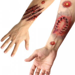 SFX Tattoo Zombie Biss & Kratzwunden  SFX Make-up