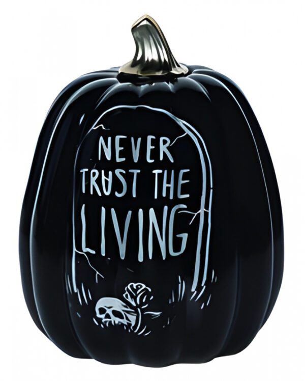 Never Trust the Living Halloween Kürbis 24cm ➔ ?