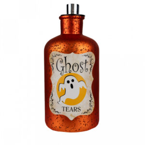 Ghost Tears Quecksilberglas Dekoflasche mit LED 18 cm ★