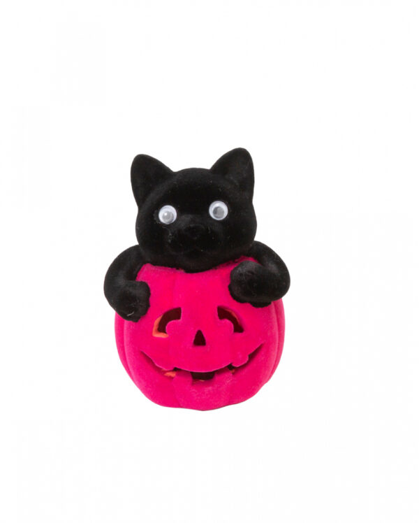 Katze im Halloween Pumpkin Pink 11 cm ★