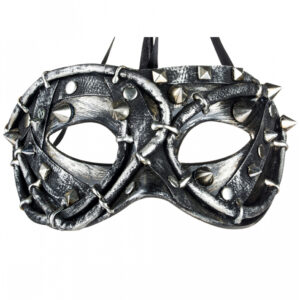 Steampunk Techno Rose Augenmaske mit Nieten kaufen