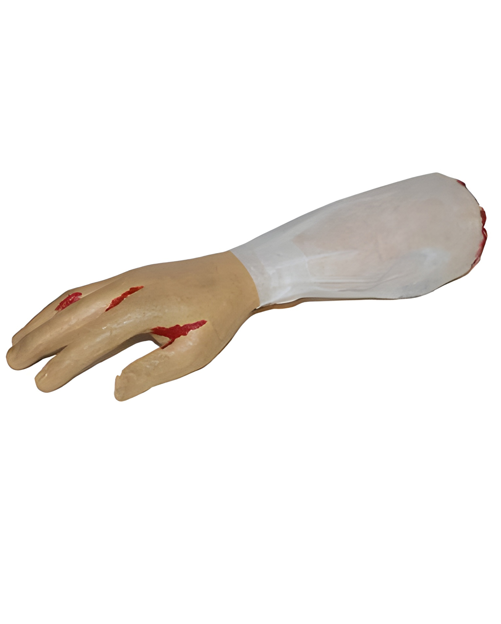 abgetrennter blutiger arm mit hemsaermel severed bloody arm with shirt sleeve halloween leichenteil 55006 01
