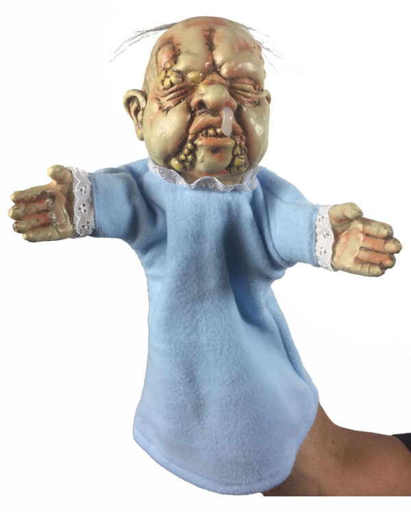 baby stinky handpuppe horror baby halloween zombie puppe stinky doll 10001 neu