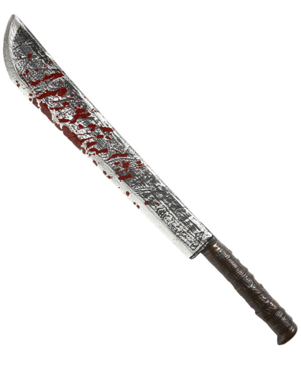 blutige machete spielzeugwaffe blutiges messer kostuemzubehoer bloddy machete toy weapon 14575 001