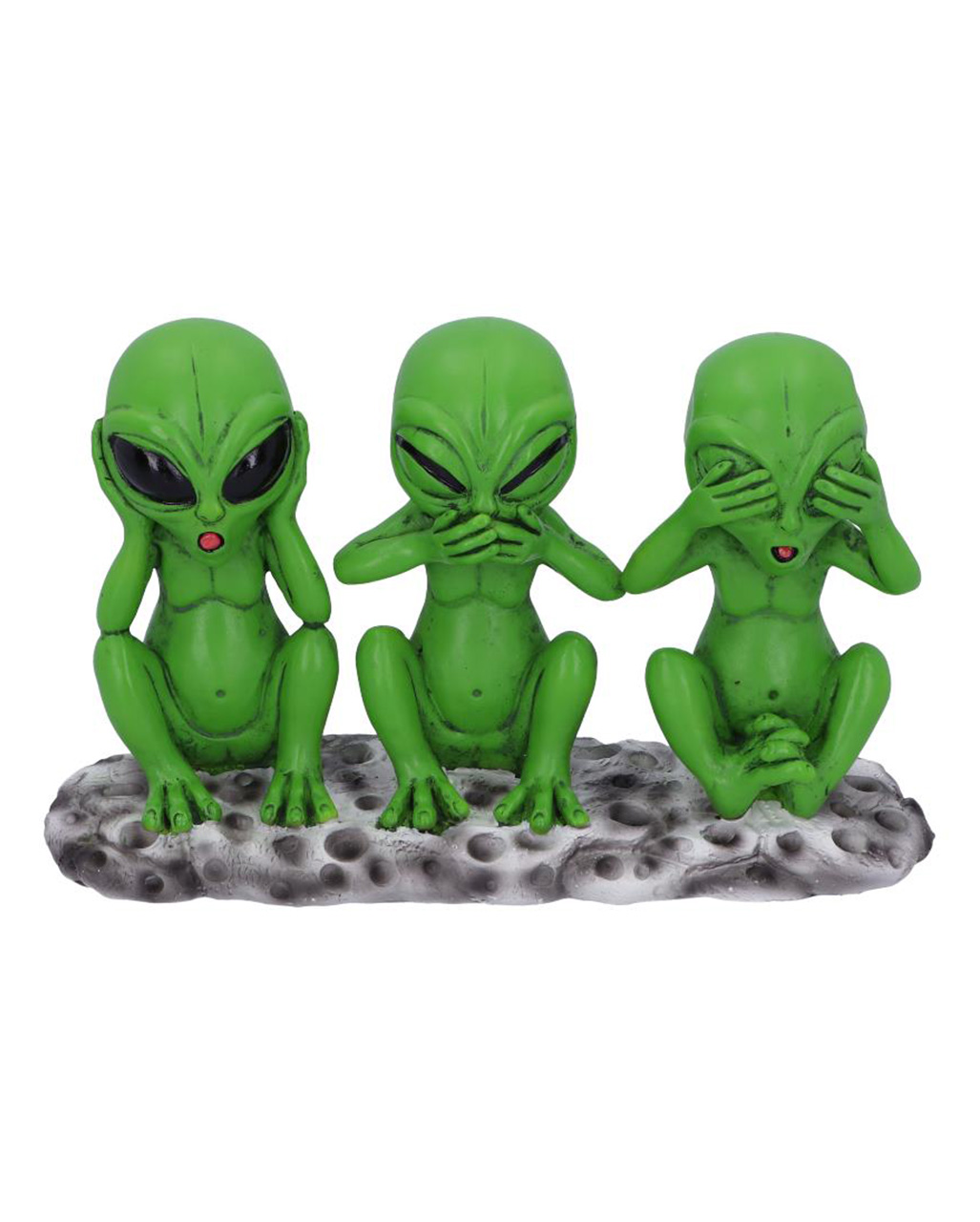 drei weise alien figuren drei weise marsmaenchen three wise martians figurine scifi deko 50871 01
