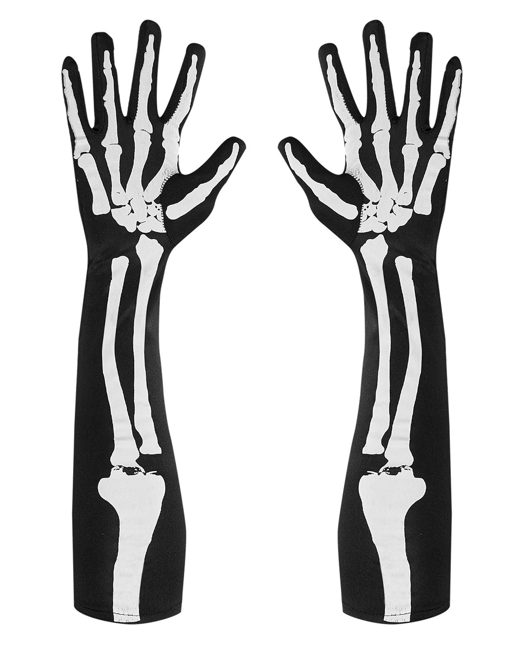 ellbogenlange skelett handschuhe ellbow lenght skeleton gloves 38497 01