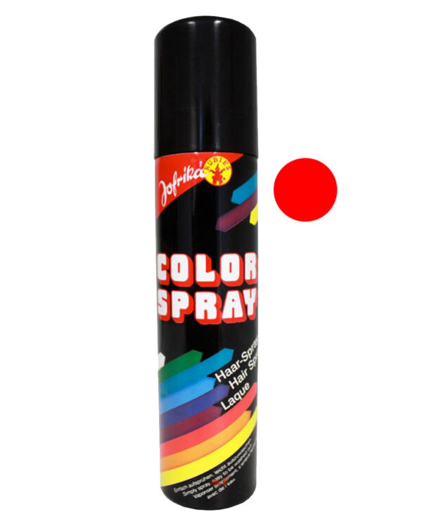 farbiges haarspray rot haarspray zum kurzfristigen faerben von echthaar und peruecken rotes haarspray 12873 neu