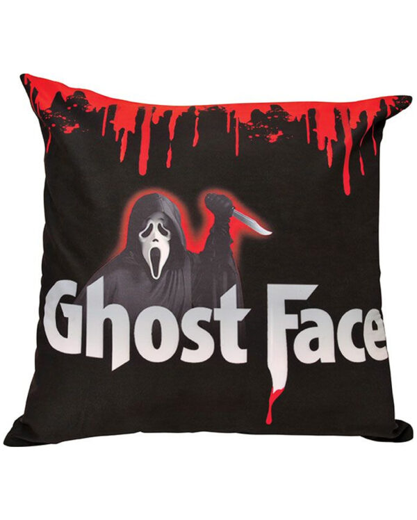 ghost face bluttropfen kissenhuelle 45x45cm ghost face blood drop pillow case halloween wohnaccessoire 54201