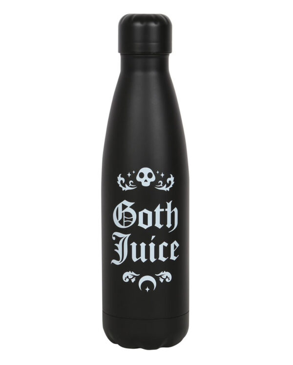 goth juice metal water bottle goth juice thirsty wasserflasche aus metall gothic deko gothic homeware 53556 01
