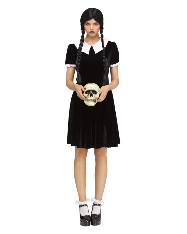 gothic girl damenkostuem gothic girl woman costume wednesday addams verkleidung halloween 55944 1