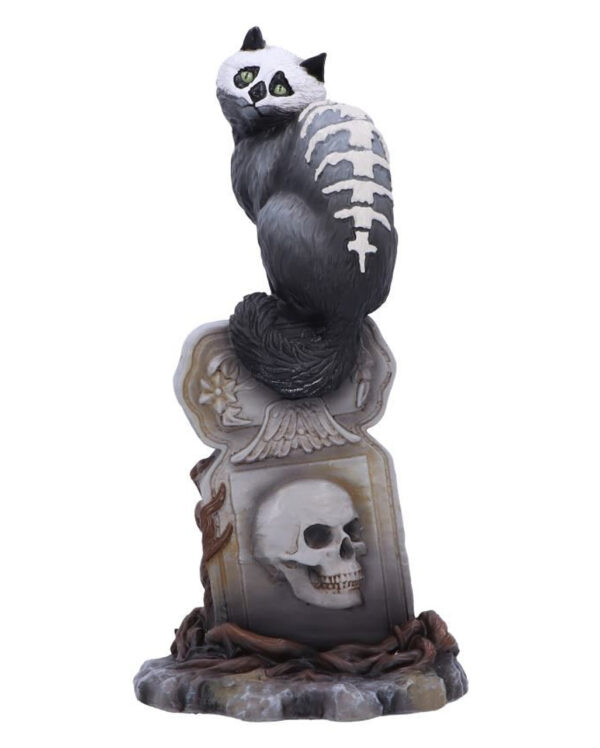 gothic skull cat by martin hanford gothic totenkopf katze skelett katze gothic figur gothic dekofigur 56323
