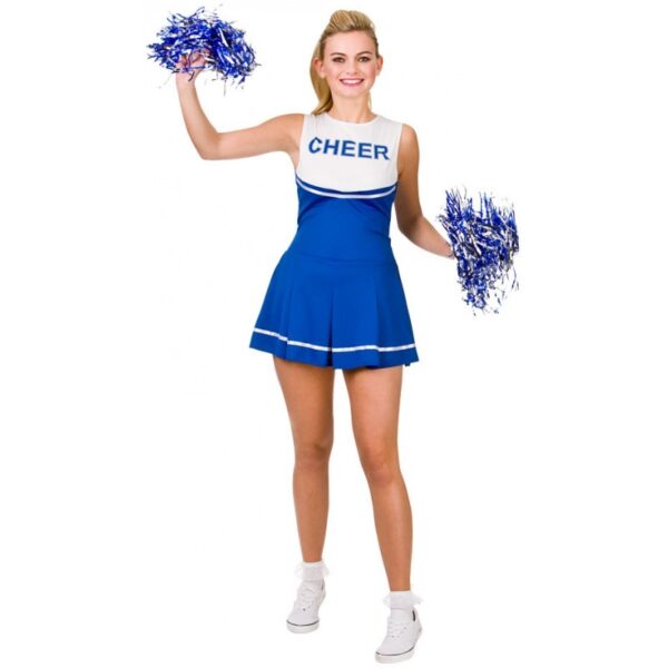 heather high school cheerleader kostuem blau