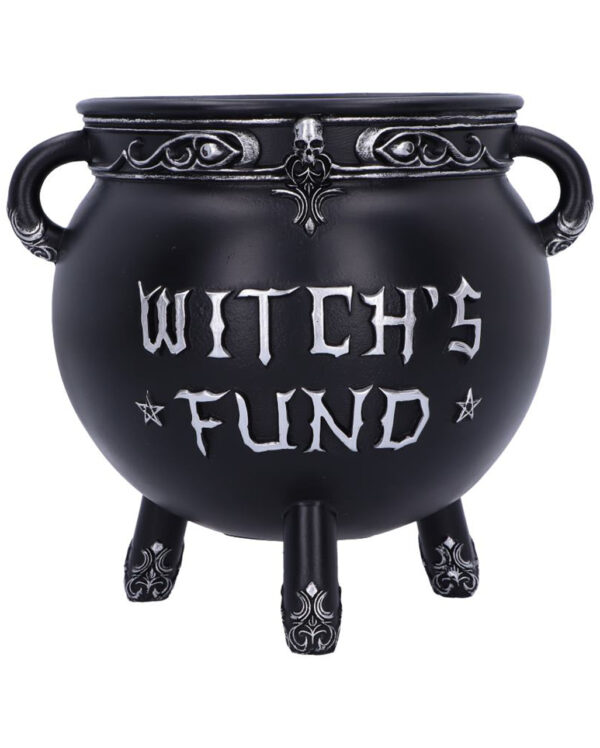 hexenkessel spardose witches fund witches cauldron money box gothic wohnaccessoire 56199 01