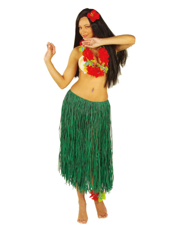 hula rock gruen bastrock hawaii suedsee verkleidung sommerfest kostuem hawaiiparty rock 17200 01
