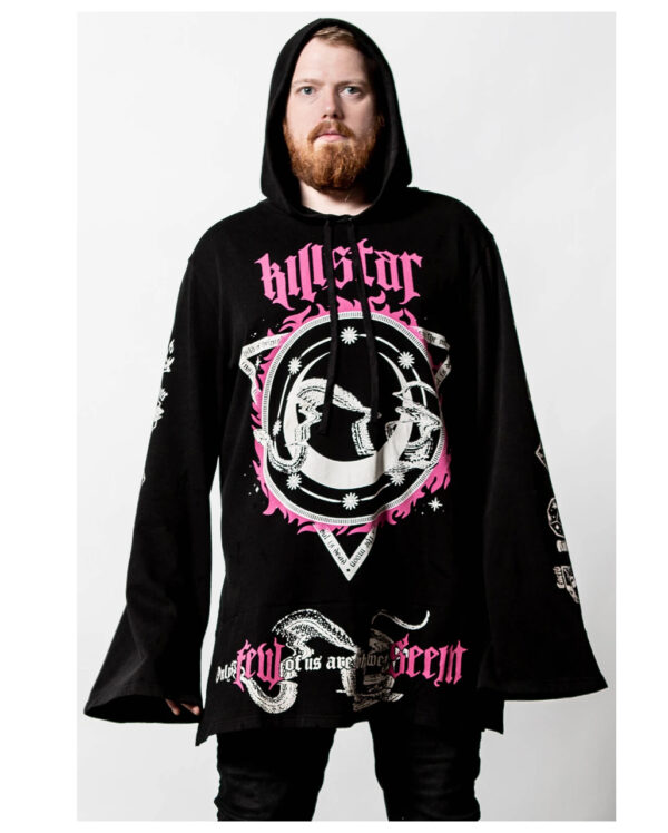 killstar meditate longline hoodie gothic fashion deko und wohnaccesosires online kaufen 51986