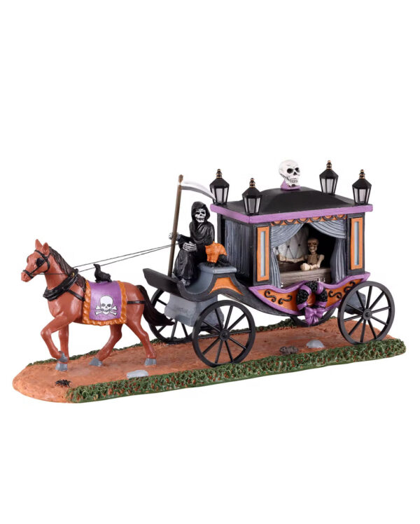lemax spooky town spooky victorian hearse halloween dekoration spooky town leichenwagen 53735 01