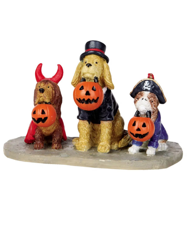 lemax spooky town trick or treat dogs halloween dekoration spooky town figuren kaufen 53733 01
