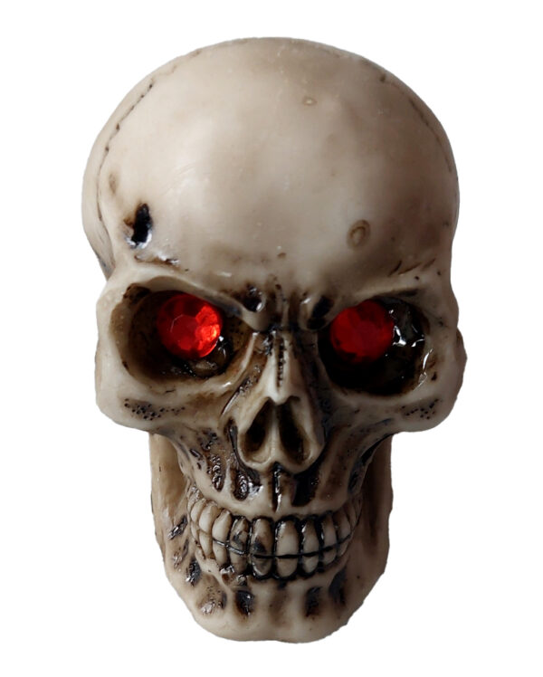 mini totenkopf mit glitzeraugen halloween und horror wohnungsdeko gothic deko accessoires mini skull with glitter eyes 55118