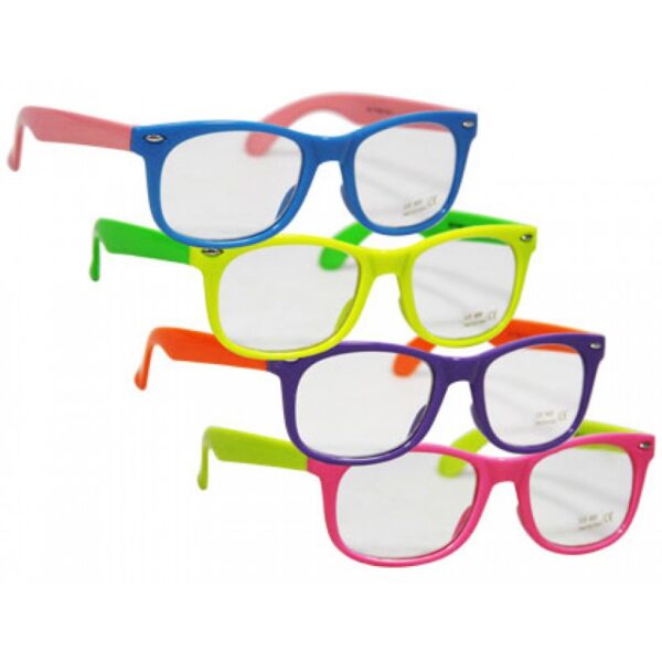 nerdbrille partybrille neon style