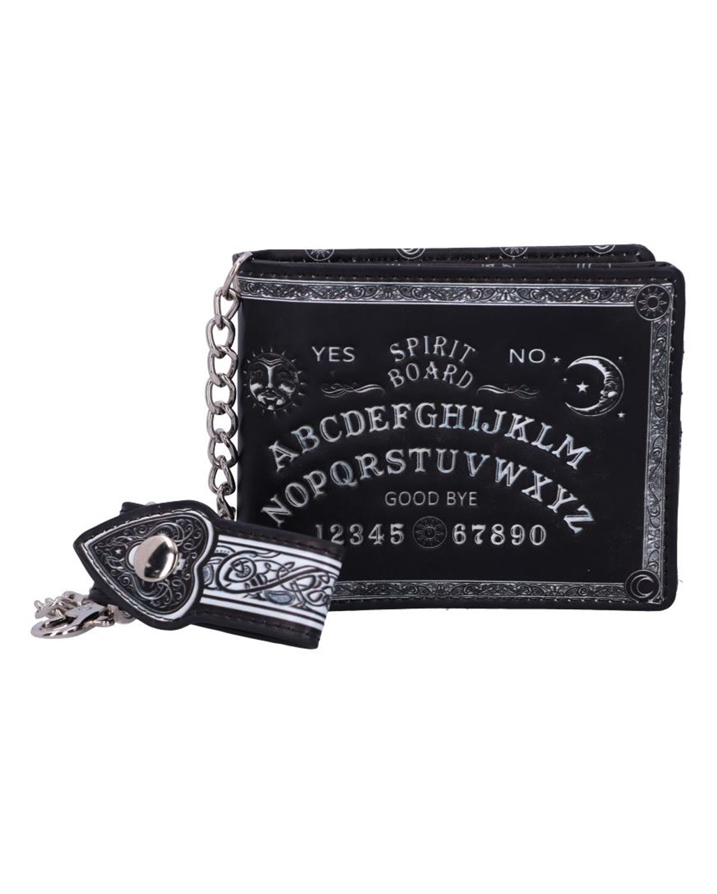 ouija brett geldbeutel mit kette spirit board brieftasche mit kette ouija board wallet with chain gothic accessoire 50993 01