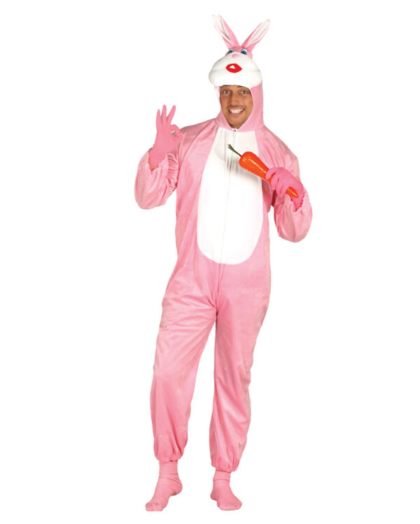 pinkes hasenkostuem tierkostuem bunny costuem pink rabid costume 25516 01