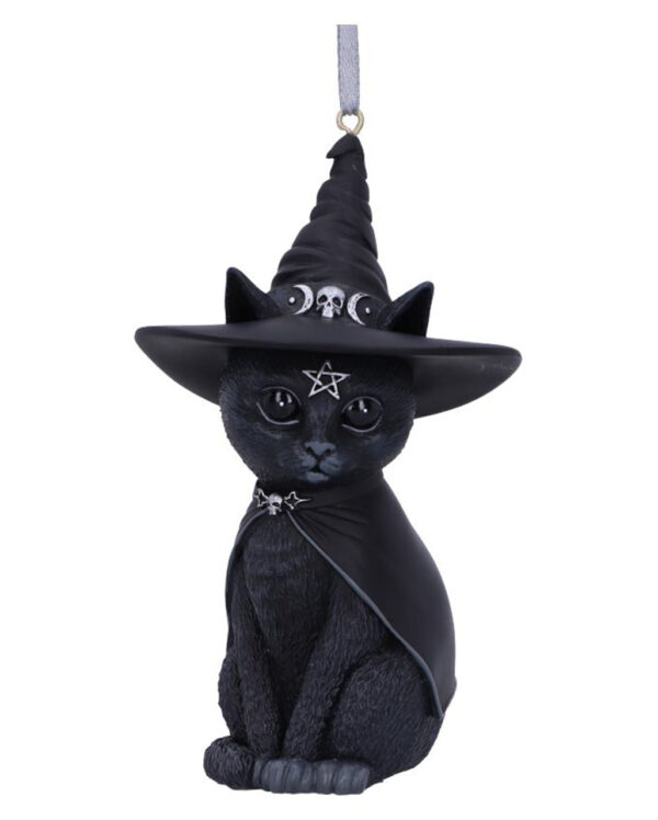 purrah hexenkatze weihnachtskugel gothic christbaumkugel purrah witch cat hanging ornament 51092 01
