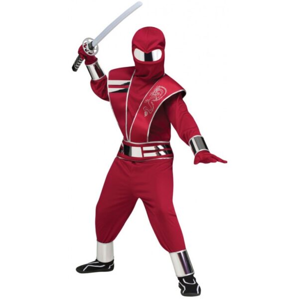 red warrior ninja kinderkostuem