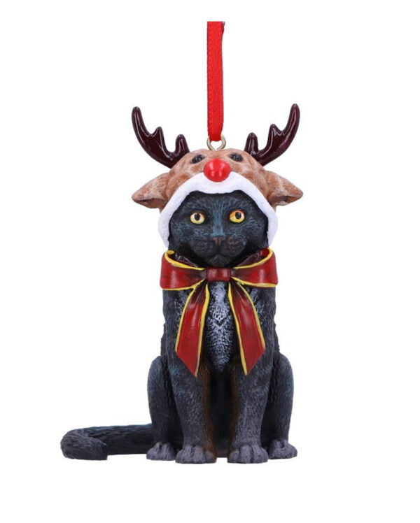 rentier katze weihnachtskugel lisa parker reindeer cat hanging ornament gothic geschenke und zubehoer 52400