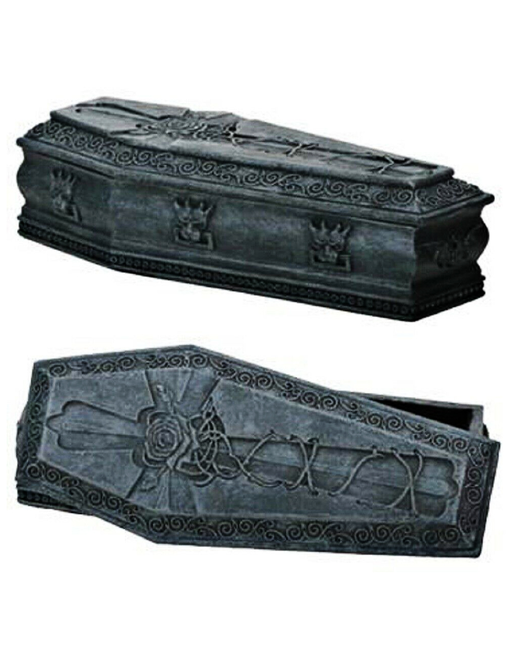 sargbox mit gargoyls und kreuz sarg schmuckkaestchen gothic deko 51541 01