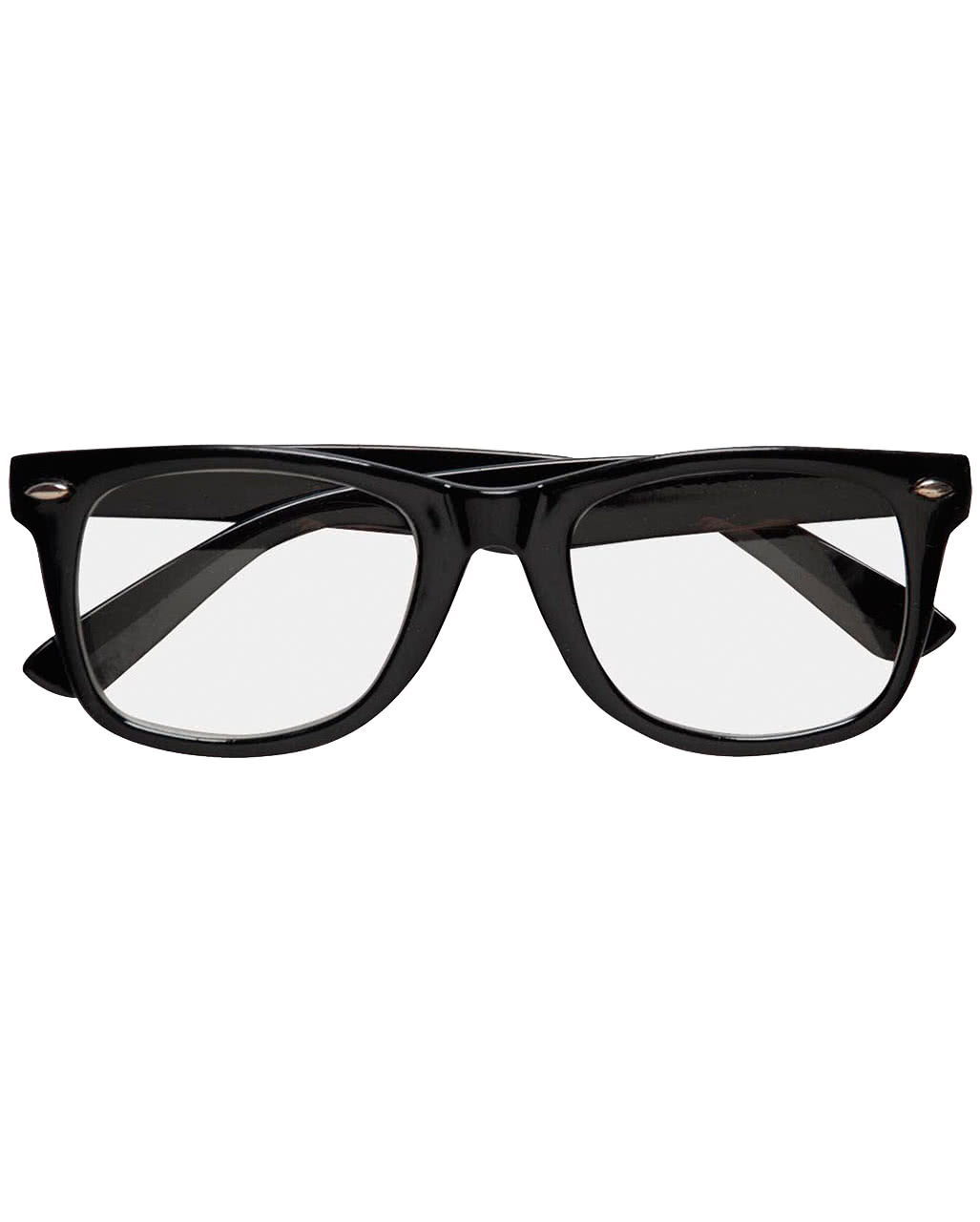 schwarze nerd brille mit glaesern streberbrille faschingsbrille karnevalsbrille 17338