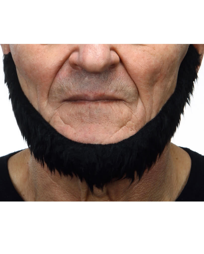 selbstklebender faschingsbart schwarz fuer seefahrer karnevalsbart irischer kobold self adhesive beard black 26143