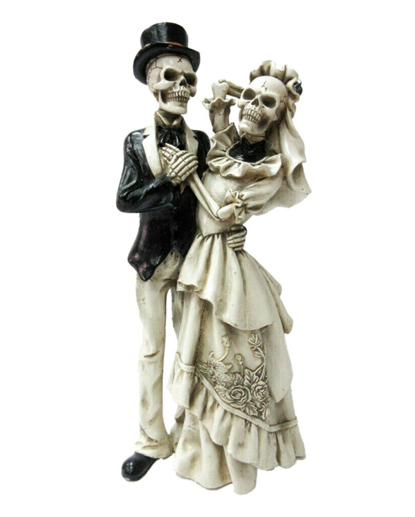 skelett hochzeitspaar love never dies skelett brautpaar love never dies skeleton wedding couple 54681 01