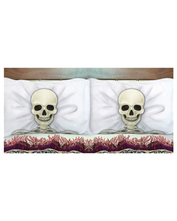 skelett kopfkissenbezuege skeleton pillowcases halloween dekoration 55007 01