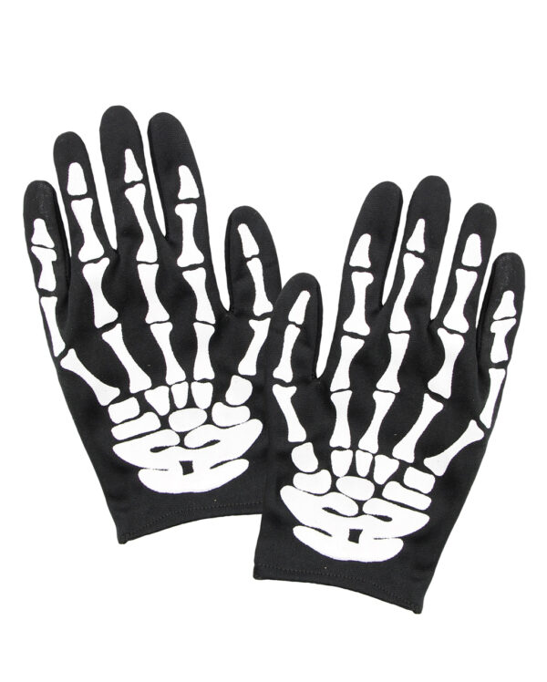skelett handschuhe halloween kostuemzubehoer 10088 01
