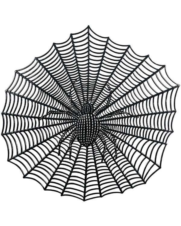 spinne im netz tischset 38cm spider in web placemat untersetzer teller halloween halloween tischdeko 55388