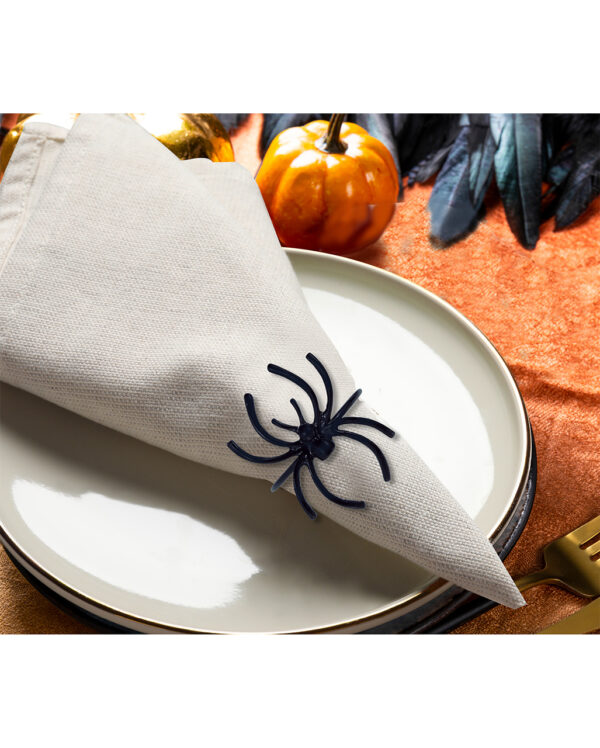 spinne metall serviettenring spider metal napkin ring halloween tischdeko serviettenring 55390