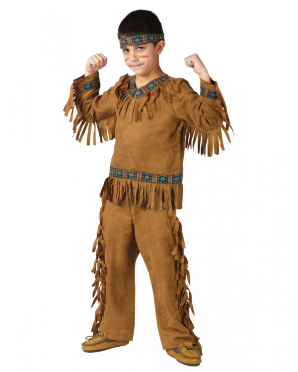 Indianer Kinderkostüm  als Western Kostüm für Kinder L 147-160