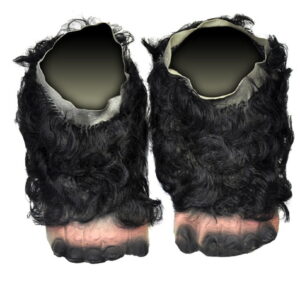 Bigfoot Füße schwarz Halloween Monsterfüße