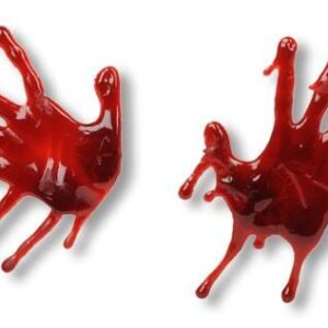 blutiger 3D Handabdruck   Blutige Handabdrücke als Halloweendeko