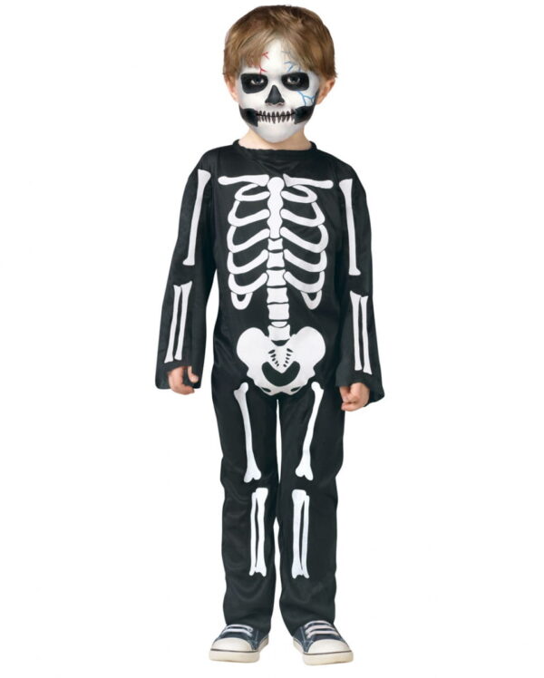 Skelett Kleinkinderkostüm für Fasching & Halloween L