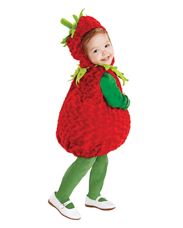 Zuckersüßes Erdbeeren Babykostüm für Karneval XL