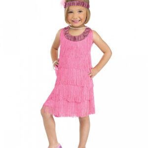 Flapper Mädchen Kleinkinderkostüm   Kostüm für Mädchen aus den 20er Jahren L