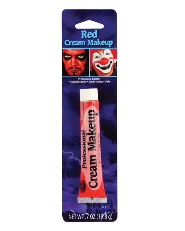 Professional Cream Schminke rot -Rote Schminke für feurige Figuren