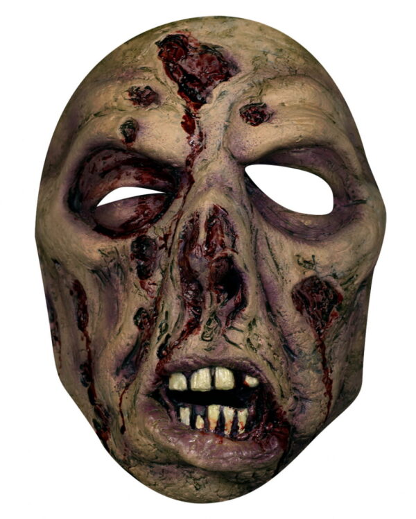 Fleischwunden Zombie Maske  Authentische Zombie Maske