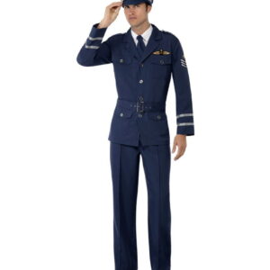 Vierziger Jahre Soldaten Kostüm   Airforce Uniform als Kostüm L 42-44