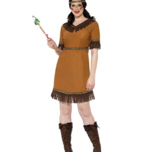 Indianer Squaw Kostüm   günstiges Indianerin Kostüm M 40-42