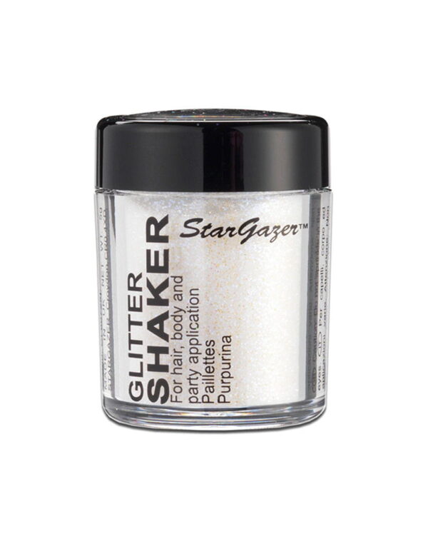 Stargazer Glitter Shaker Weiß  für dein Eisprinzessin Make-up